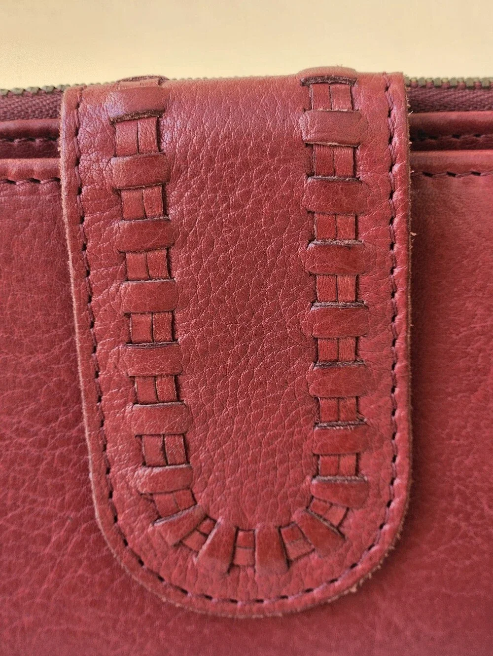 Classic  Leather Wallet - Burgundy